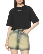 Balmain Футболка с вышивкой Balmain Paris - Артикул: HF1EE145BD10
