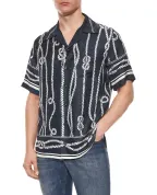 Dolce&Gabbana Рубашка Hawaii из шелка в морском принте - Артикул: G5JH9T-HI143