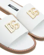 Dolce&Gabbana Дитячі шльопанці з телячої шкіри - Артикул: D11285-A1048-XL