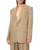 Saint Laurent Однобортний піджак із вовни та шовку - Артикул: 858458-Y7K11