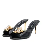 Dolce&Gabbana Мюлі Keira з лакованої шкіри - Артикул: CR1958-AZ188