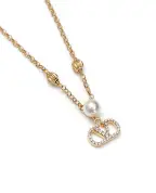 Valentino Подвеска VLogo с жемчугом и кристаллов Swarovski - Артикул: 9W2J0BI3QVS