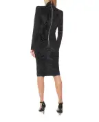 Balmain Платье бархатное - Артикул: FF0RF075JL11