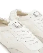 Saint Laurent Кроссовки Lewis из кожи и замши - Артикул: 862606-AAGB9