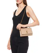 Saint Laurent Клатч Kate з телячої шкіри - Артикул: 851504-AAGBE