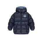 Dolce&Gabbana Детский пуховик с монограммой логотипа - Артикул: L4JB6F-FUS3Y-B