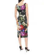 Dolce&Gabbana Платье из атласа с цветочным принтом - Артикул: F6EAWT-FSIB3