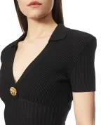 Balmain Коротка розкльошена сукня - Артикул: GF1R7153KJ30