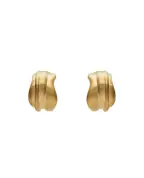 Completedworks Серьги из переработанного атласного золота с позолотой - Артикул: R2224-gold
