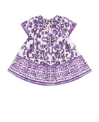 Dolce&Gabbana Детское платье с принтом майолики - Артикул: L54DH4-FI5LT-S