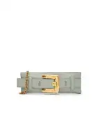 Balmain Сумка-клатч Anthem из телячьей кожи - Артикул: GN0LB024LSAX