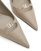 Dolce&Gabbana Слінгбеки Lollo з телячої шкіри - Артикул: CG0796-A1953