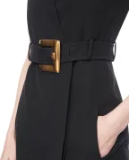 Balmain Сукня міні Grain de Poudre з поясом - Артикул: GF1R5168WC09
