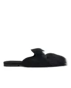 Dolce&Gabbana Шлепанцы из овчины и замши - Артикул: CI0224-A9Y93