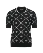 Dolce&Gabbana Джемпер-поло из шерсти и шелка - Артикул: GXZ02T-JGMA7