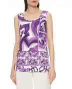 Dolce&Gabbana Топ з принтом майоліки - Артикул: F7AV2T-FS8C0