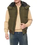 Balmain Жилет пуховый с капюшоном - Артикул: HH1TO150XM28