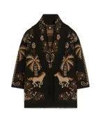 Alanui Кардиган Island Roots Foulard из кашемира, шерсти и хлопка - Артикул: LWHB064E26KNI0031061