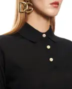 Dolce&Gabbana Поло з довгими рукавами з кашеміру - Артикул: FXZ59T-JBW24