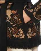 Alanui Кардиган Island Roots Foulard из кашемира, шерсти и хлопка - Артикул: LWHB064E26KNI0031061
