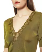 Balmain Топ з мереживом - Артикул: TO0000000013