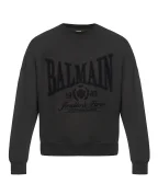 Balmain Світшот із оксамитовим логотипом - Артикул: GH1JS191GF46