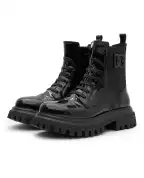 Dolce&Gabbana Детские кожаные лакированные ботильоны - Артикул: D11360-A9A81-L