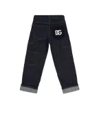 Dolce&Gabbana Детские джинсы с нашивкой логотипа - Артикул: L45P27-LDD78-S