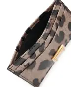 Dolce&Gabbana Визитница с леопардовым принтом из телячьей кожи - Артикул: BI0330-AX566