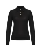 Dolce&Gabbana Поло з довгими рукавами з кашеміру - Артикул: FXZ59T-JBW24