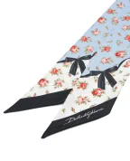 Dolce&Gabbana Повязка в цветочный принт из шелка - Артикул: FS215A-GDDLO