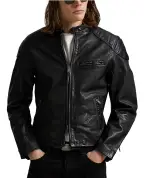 Polo Ralph Lauren Куртка CAFÉ RACER из кожи - Артикул: 710970573001