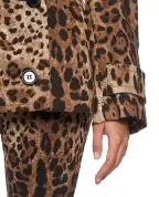 Dolce&Gabbana Куртка з леопардовим принтом - Артикул: F9U46T-FSFN4