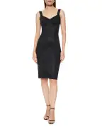 Dolce&Gabbana Сукня-футляр з еластичної тканини та мережива - Артикул: F63G9T-GDCLQ