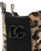 Dolce&Gabbana Детские ботинки из глянцевой кожи - Артикул: D11360-AM568-M