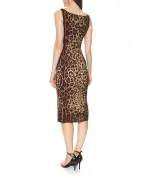 Dolce&Gabbana Шовкова сукня з леопардовим принтом - Артикул: F6F4ZT-GDCLX