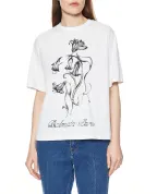 Balmain Футболка с цветочным принтом - Артикул: HF1EG110GF64