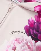Dolce&Gabbana Детская толстовка с капюшоном в цветочный принт (костюм) - Артикул: L5JWDM-G7QWQ-S