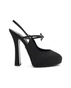 Dolce&Gabbana Слінгбеки з атласу - Артикул: CG0930-AE547