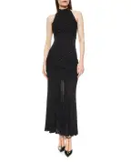 Balmain Сукня з паєтками з відкритою спиною - Артикул: HF1RPB85KK09