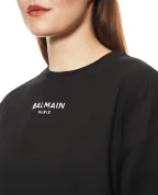 Balmain Футболка с вышивкой Balmain Paris - Артикул: HF1EE145BD10
