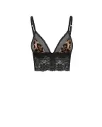 Dolce&Gabbana Бюстгальтер из сатина в леопардовом принте - Артикул: O7C46T-ON09Y