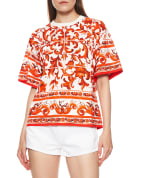 Dolce&Gabbana Футболка в принт Майолика - Артикул: F8U10T-GDDT5