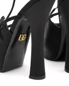 Dolce&Gabbana Слінгбеки з атласу - Артикул: CG0930-AE547