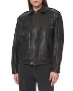 Saint Laurent Кожаная куртка - Артикул: 827436-YCNX2