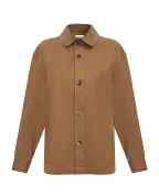 Saint Laurent Рубашка Cassandre из хлопка и льна - Артикул: 852696-Y253W