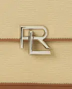 Ralph Lauren Collection Сумка-кроссбоді з полотна та шкіри - Артикул: 435968250001