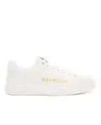 Balmain Кроссовки B-Court из телячьей кожи с принтом - Артикул: GN1VI690LSBG