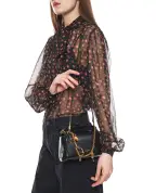 Dolce&Gabbana Сумка Vittoria Small с подвесками из телячьей кожи - Артикул: BB7889-A0070