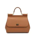 Dolce&Gabbana Кожаная сумка Sicily Large - Артикул: BB6002-B1001